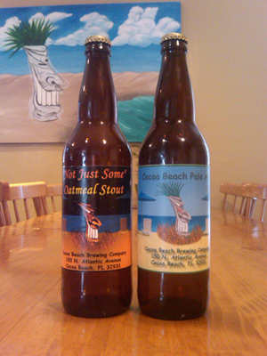 Cocoa Beach Pale Ale and Not Just Some Oatmeal Stout Bombers