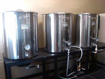 Cocoa Beach Brewing Company's custom 1.5 bbl Brewhouse